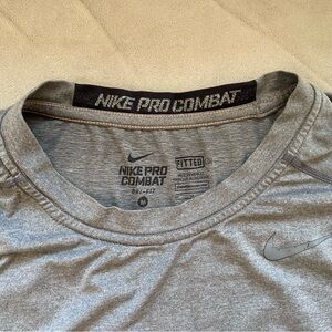 Nike Pro Combat Men's Gray Shirt